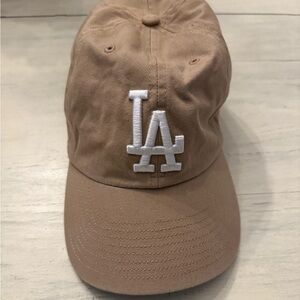 47 Brand Tan Adjustable Cap. LA Dodgers.